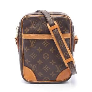 LOUIS VUITTON Authentic Brown Monogram Leather Shoulder Bag